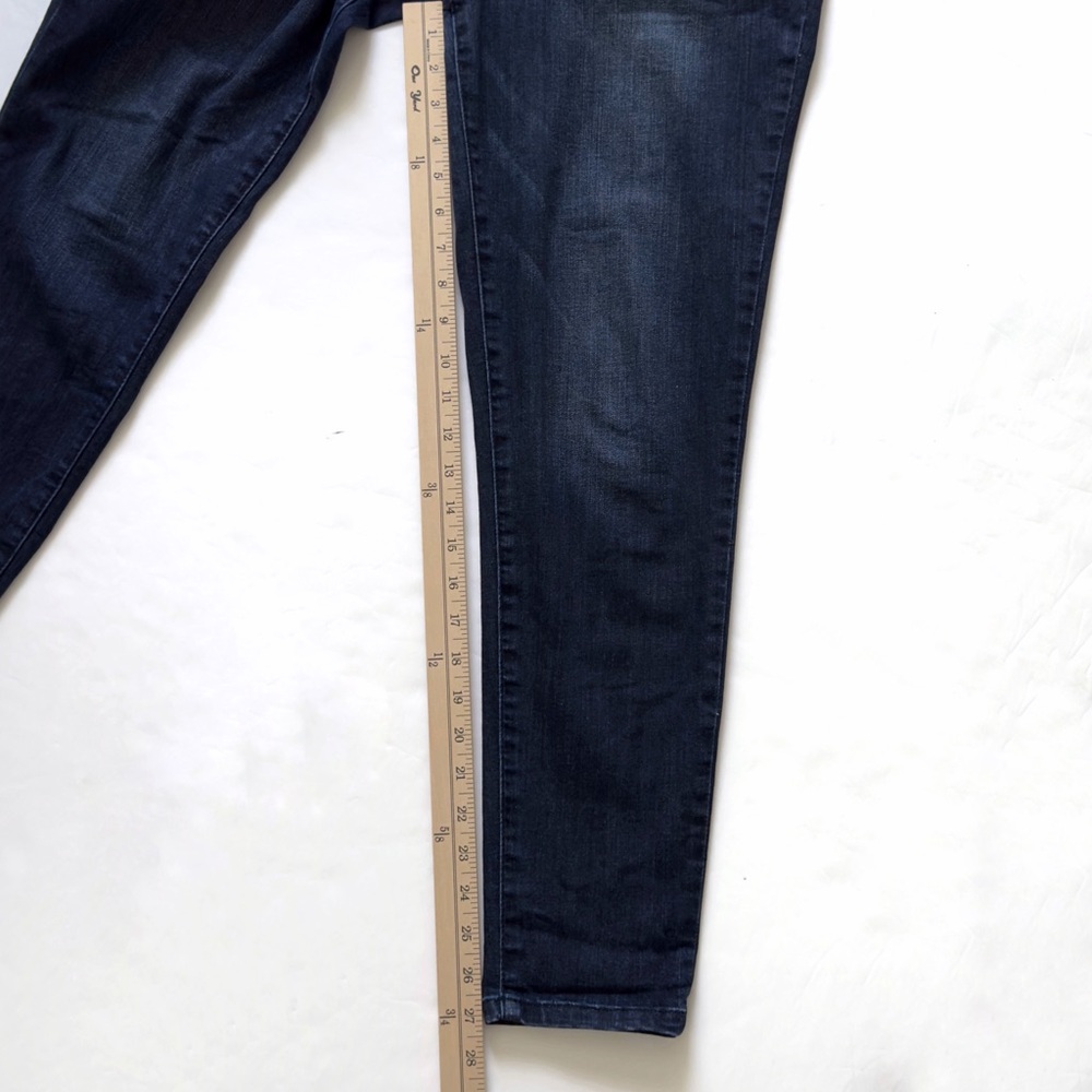 Wit Wisdom Ab Solution Skinny Jeans Womens 8 Dark Wash Stretch Mid Rise Denim - Picture 9 of 10
